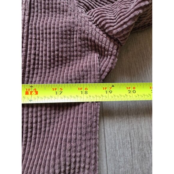 L.L.Bean Womens Waffle Corduroy Button-Up Shirt Brown Size S Regular 100% Cotton - Picture 7 of 7